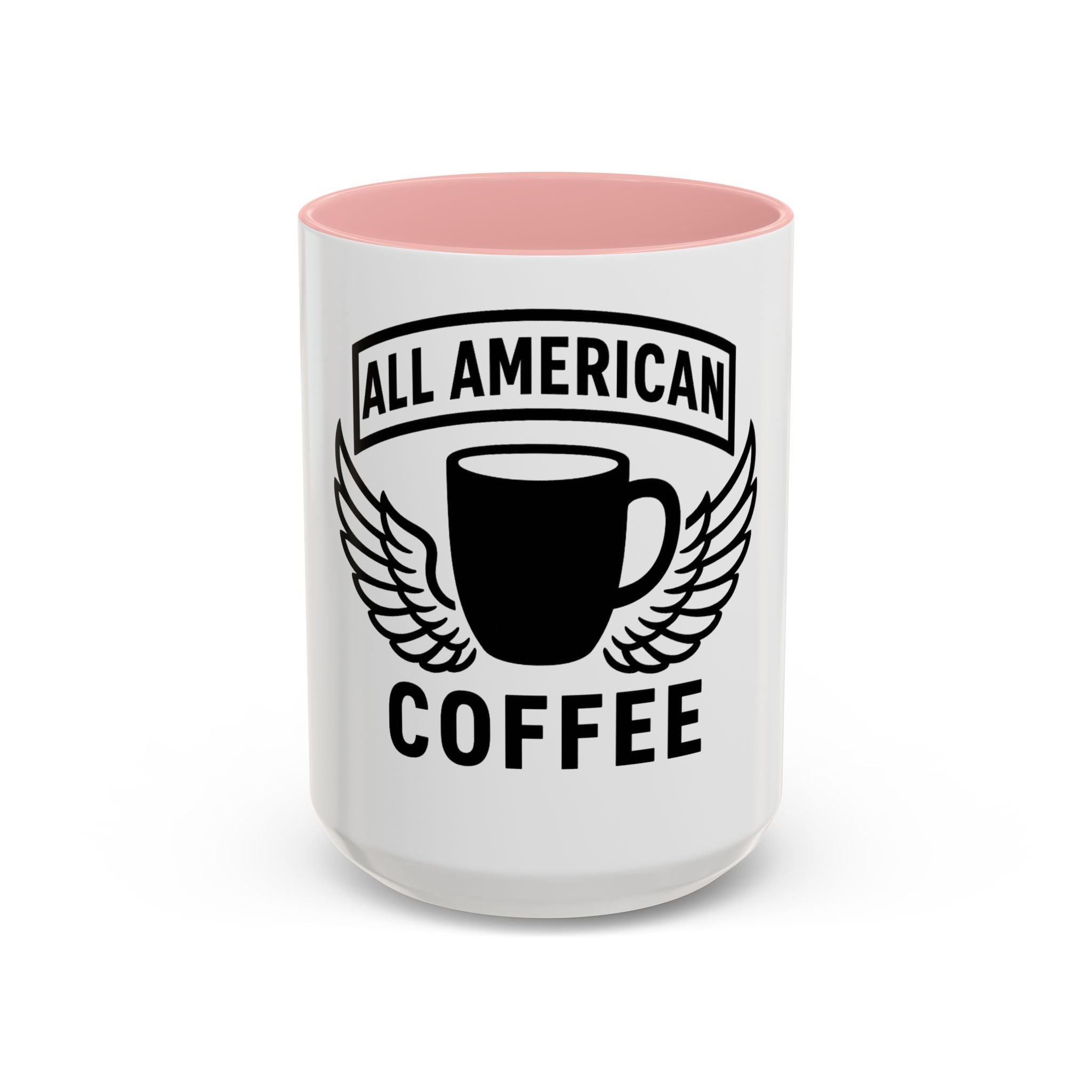 All American Coffee Accent Mug – Patriotic Winged Coffee Cup (11/15oz)