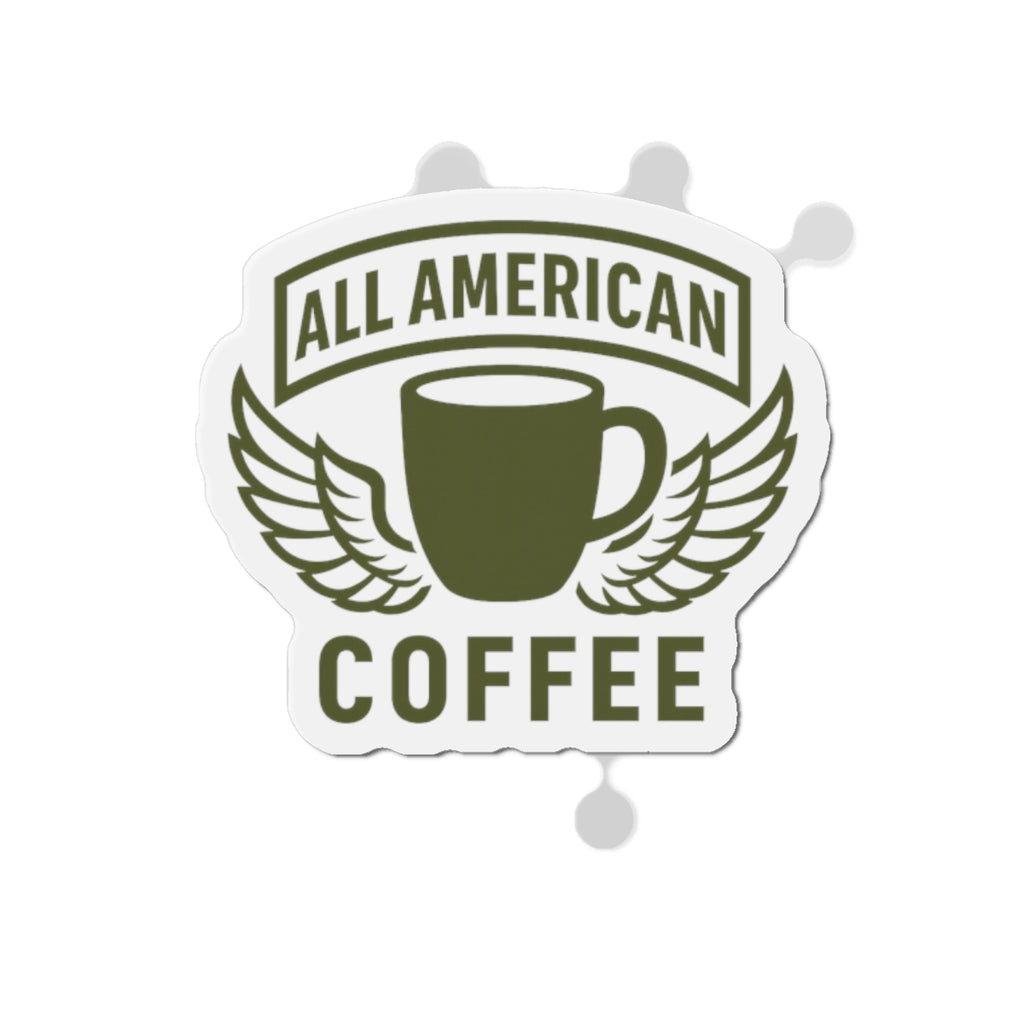 All American Coffee Die-Cut Magnet