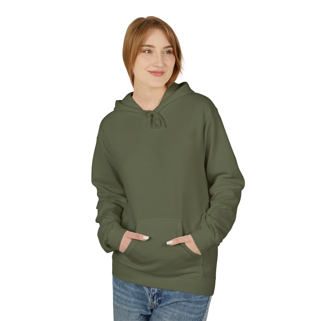 All American Coffee Hoodie — Winged Coffee Cup Graphic