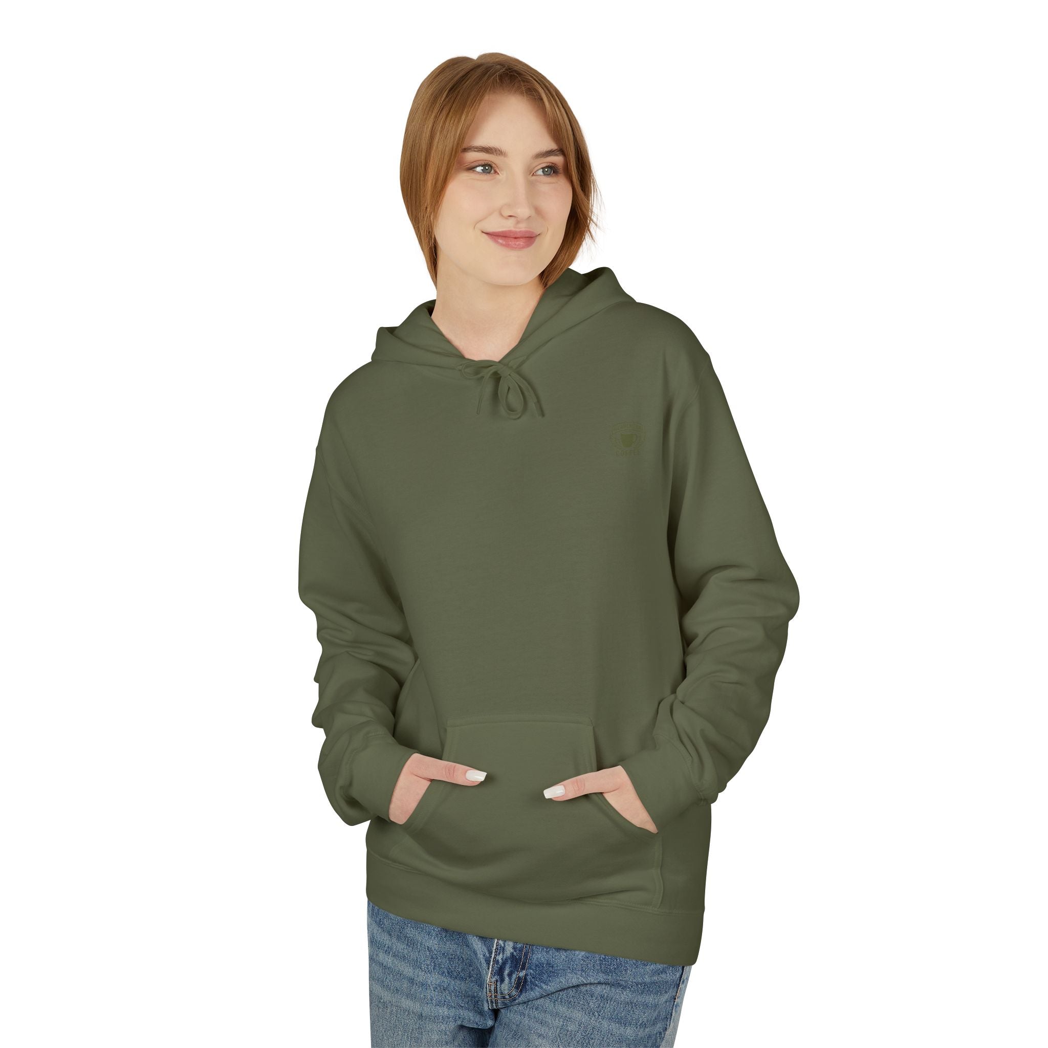 All American Coffee Hoodie — Winged Coffee Cup Graphic