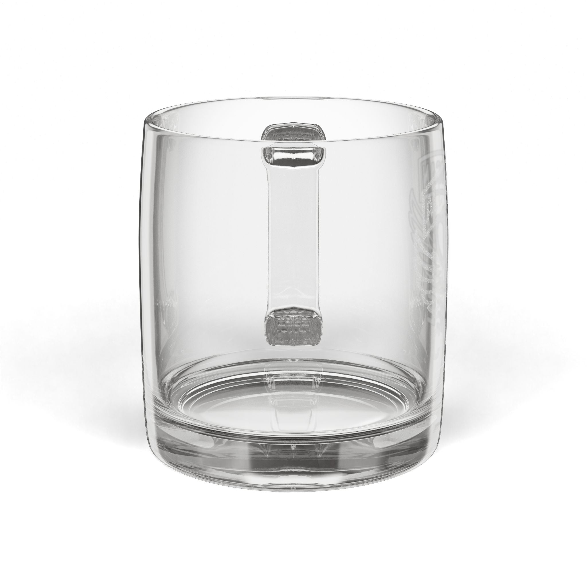 Engraved Glass Coffee Mug — 12.25oz