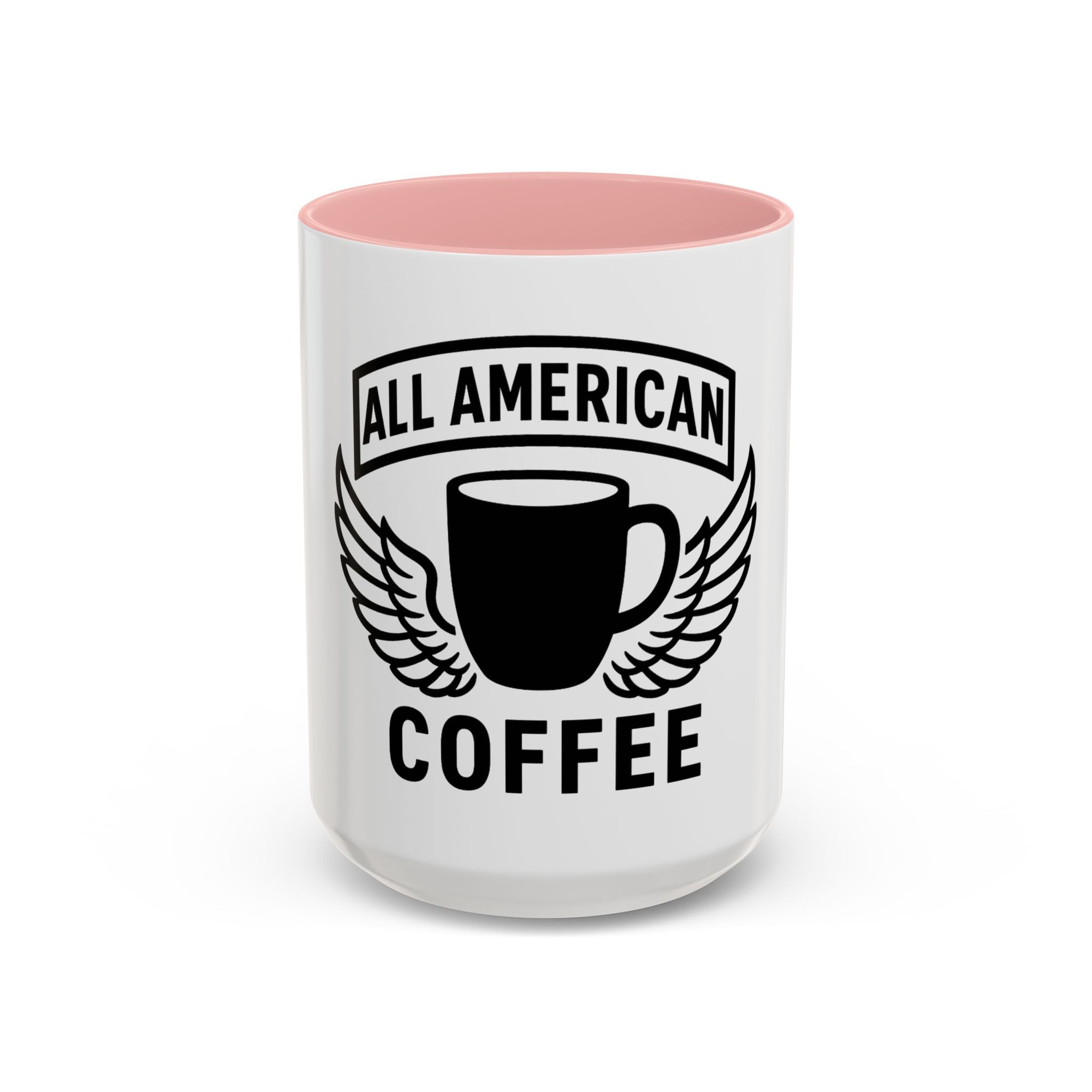 All American Coffee Accent Mug – Patriotic Winged Coffee Cup (11/15oz)